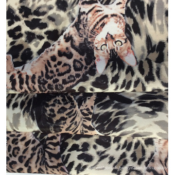 Imprimé de léopard animaux tissu Polyester